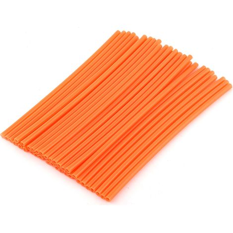 36pcs roue à rayures Protector Motocross Rims Skins Off Road Motorcycle Guard Wraps Kit Orange (1/5)
