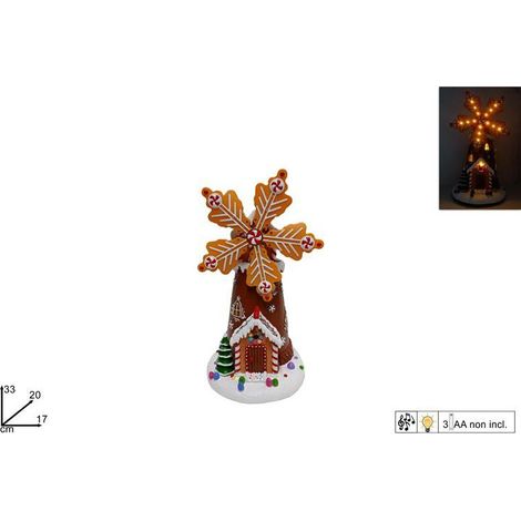 GIOSTRINA MULINO A VENTO CON LUCE CON MUSICA CAKE DESIGN