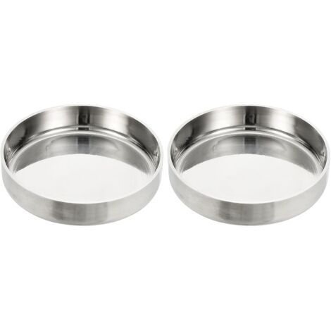Emboutstuyau45 mmdiamètre extérieur, 2 emboutstuyau plats en acier inoxydable 304 Embouttuyau poli Capuchon rond pour les industriesla plomberie HVAC Tuyauterie métallique - 89mm (1/5)
