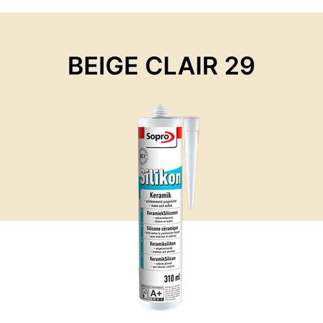 Mastic silicone spécial carrelage - Beige clair 29 - 310 ml