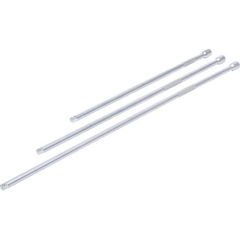 Jeu de Rallonges 6,3 mm (1/4) - 300 / 380 / 450 mm - 3 pcs - Précision et Robustesse, Acier, Zones Difficiles - D-Work (1/5)