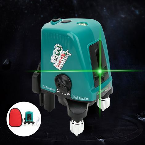 FC-435AG Hochpräzises grünes Laserstrahl-Messgerät mit Selbstnivellierung und zwei Linien zur horizontalen und vertikalen Ausrichtung (1/5)