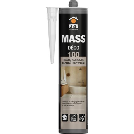 9 Cartouches de Mastic Acrylique Silanisé Gris Anthracite 9x290ml - Joints de Finition Intérieur et Extérieur (1/3)