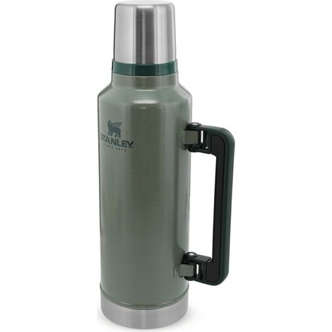 Thermos Stanley Steel LEGENDARY CLASSIC da 1,9 litri - Verde, mantiene le bevande calde per 45 ore (1/5)