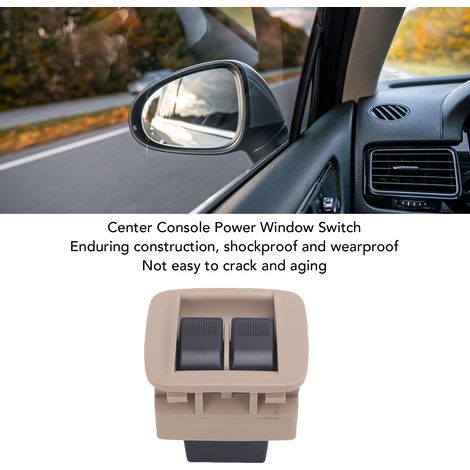 Interruttore alzacristalli elettrico per console centrale, compatibile con Mazda Miata 1998-2000 (NC11-66-350B), colore beige. (1/5)