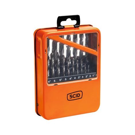 Coffret forets métaux HSS din 338 - SCID - 19 pièces - De 1 à 10 mm (1/4)