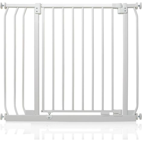 Safetots Barrière De Sécurité Elite, Barrière D'escalier À Fixation Par Pression, 80cm - 89cm, Couleur Blanc Mat