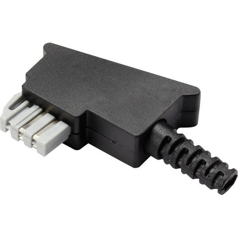 TRU COMPONENTS GM02N TAE-Bausatz, N-Kodierung Stecker, gewinkelt Schwarz Inhalt: 1 St.