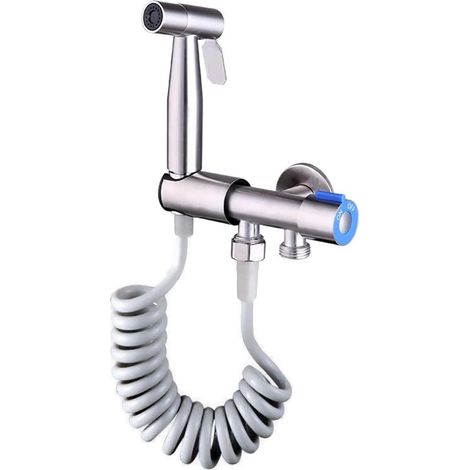 Bidet Shower Kit for Bidet Shower Head Complete Stainless Steel Bidet Sprayer Kit with Hose and Valve G 1/2 Hygiene Kit (1/5)