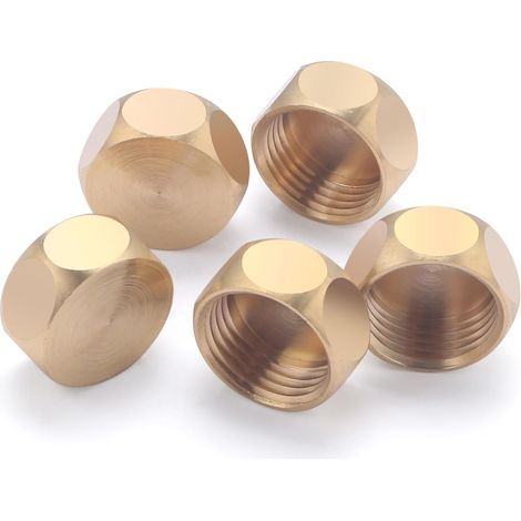 Bouchon Laiton Femelle 15x21 (1/2) x5 bouchons NOYON & THIEBAULT