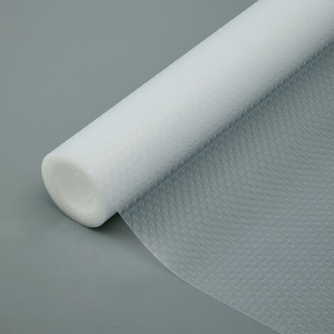 QORVA-Set de table transparent 30 x 150 cm, 1 pièce, motif à pois, pour tiroir, papier isolant, résistant à l'humidité, adapté aux armoires de cuisine