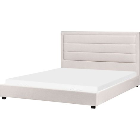 Wasserbett Stoff ROUEN 180 x 200 cm Hellbeige