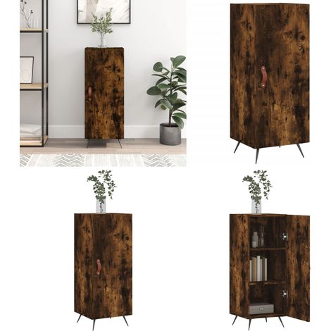 Sideboard Räuchereiche 34,5x34x90 cm Holzwerkstoff - Schreibtisch - Wohnzimmermöbel - Sideboard - Regal - Holzmöbel - Home & Living (1/5)
