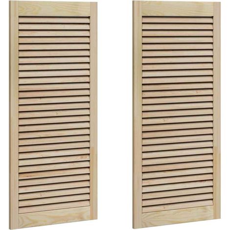 Maison Exclusive - Porta per Armadio con porta 2 pcs Naturale 49,5 x 2,1 x 110 cm
