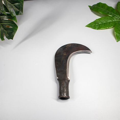 Faucille désherbage, acier à haute teneur en manganèse double faucille jardinage outils de désherbage agricole outils de jardinage couteau à herbe multifonctionnel (tête simple) une pièce (1/5)