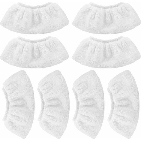 8 pezzi di cuffie in microfibra per panni con ugello manuale, accessori per pulitori a vapore SC 1, 2, 3, 4, 5, GU.B/bon