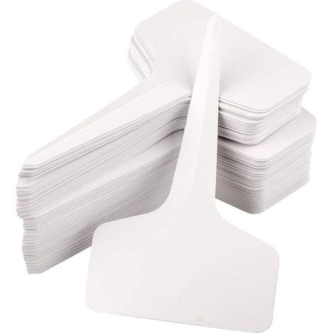 Lot de 100 étiquettes de plantes en plastique imperméable 10x6cm – Anti-UV et réutilisables – Marqueurs pour jardinage intérieur et extérieur (1/5)