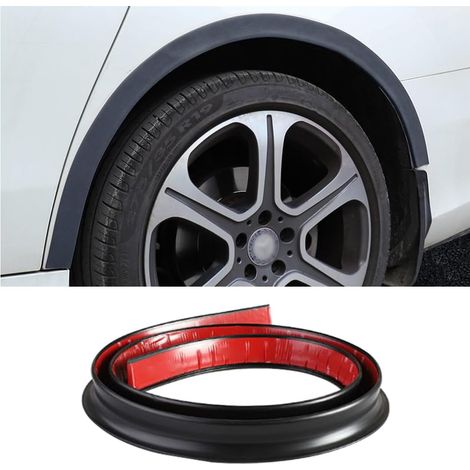 Wheel Arch Sticker, Car Wheel Eyebrow Protection, Anti-Collision Wheel, Flared Edge Trim for Car Mudguards, L Shape Car Passage Protection (Black) (1/5)