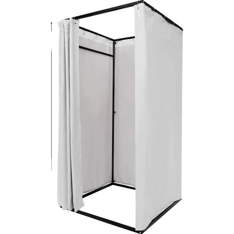 Camerino portatile, design spazioso, materiali resistenti, GRIGIO (1/2)