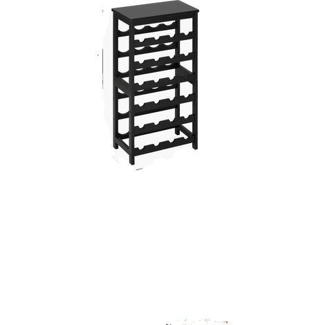Cave à vin, capacité de 24 bouteilles, design détachable à 6 niveaux, 24 Bouteille (1/2)