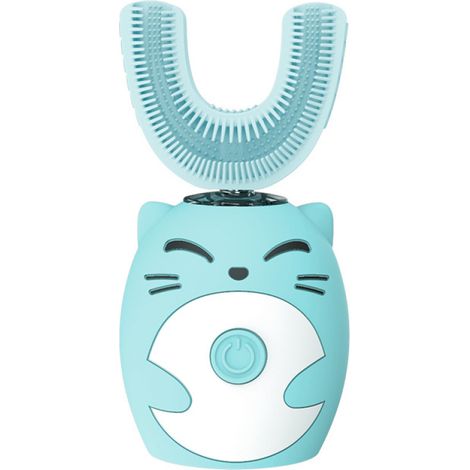 Brosse à dents électrique pour enfants, en forme de U, étanche, 3 modes, 1-15 ans (1/5)