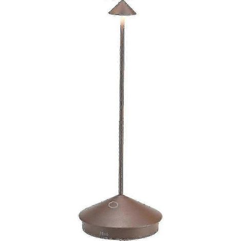 Lámpara de mesa LED de aluminio, protección IP54, apta para uso interior y exterior, 29 cm de altura. (1/2)