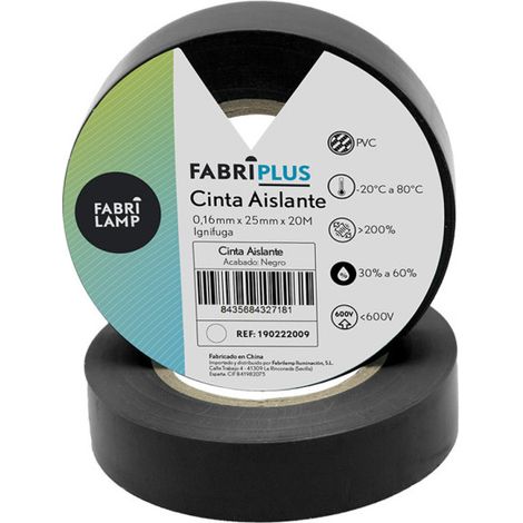 Breites schwarzes PVC Isolierband 25mmx20m für Elektriker flexibel und langlebig