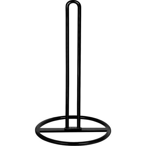 BelleRise - Porte-essuie-tout de cuisine, adapté pour être placé dans le coin extérieur du plan de travail (noir). (1/5)