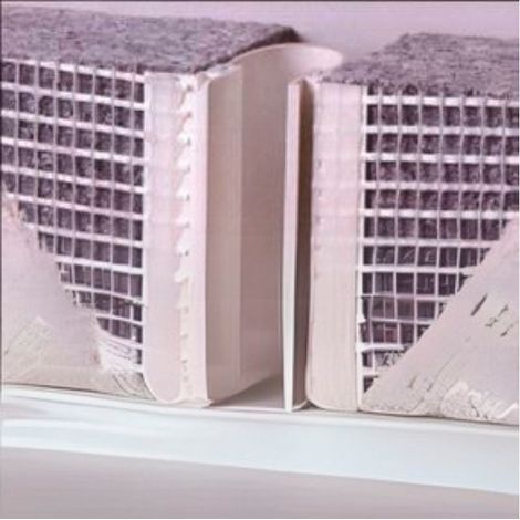 SikaWall®-9401 Perfil Junta Dilatación - Perfil de junta para fachadas - 2,5 m - Barra - Blanco