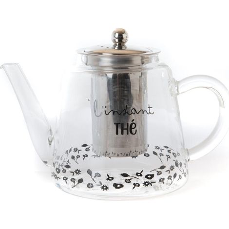 Amadeus - Théière infuseur flore en verre (1/2)
