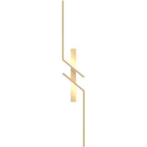 80 cm 12 W LED-Wandleuchte für den Innenbereich, moderne Acryl-Wandleuchte, warmweißes Licht (3000 K), Gold