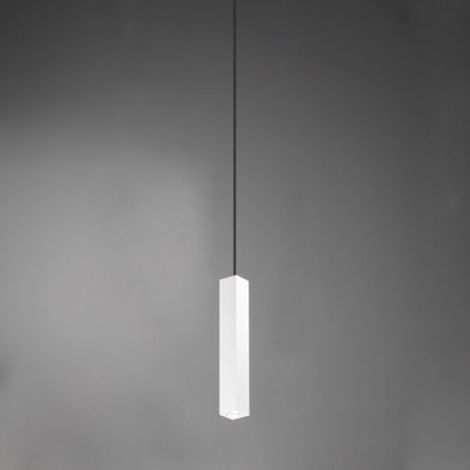 Lampada sospesa 1 luce GU10 - moderna 6 cm ALOA Bianco Grande (1/2)