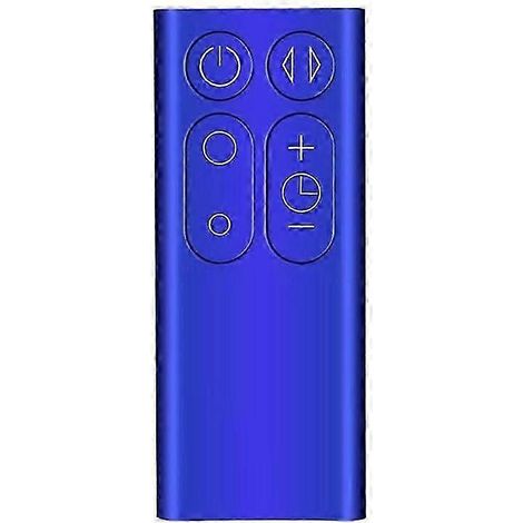 Télécommande ergonomique en plastique bleu compatible avec les ventilateurs Dyson TP00 / TP01 / AM11.