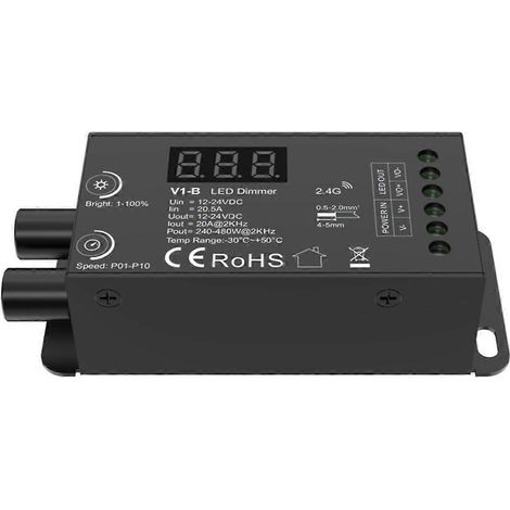 Variateur LED à tension constante à double bouton 1CHx20A, contrôleur CV V1-B (1/5)