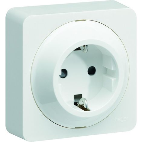 ateha Prise Schuko complet - HAGER WJC160B