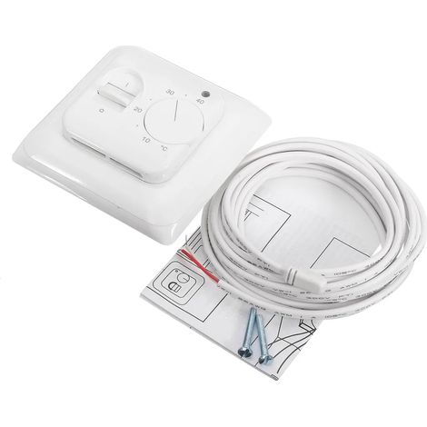 Thermostat mécanique 230 V 16 A pour chauffage au sol avec sonde de sol (1/5)