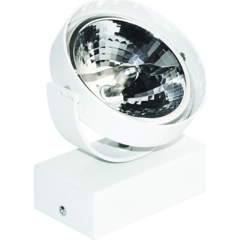 Applique mur/plafond blanc orientable Ø 120mm alim 230/12V pour lampe AR111 culot G53 (non incl) IP20 Indigo (1/4)