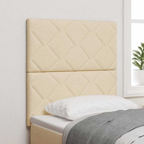 Tête de lit LED Crème 80 cm tissu (1/5)