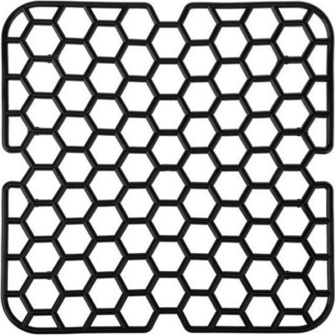 Grille D'évier - Carrée - Anthracite - Plastique Souple - Pour Éviers Standard - 1 Pièce