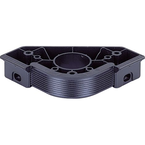 Hettich Sockelverstellfuß-Gleiter, Planform 79693, m.Aufnah.f.Blendenhalt., KF schwarz (1/2)