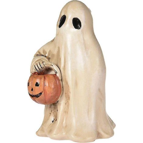 Halloween-Gartenfigur, gruselige Halloween-Geisterkürbisfigur, Horror-Gnom-Dekorationen