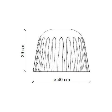 DECO' MADAME GRES C2573, Deckenleuchte Keramik Deckenleuchte, - Colore: Bianco (1/2)
