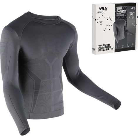 Camiseta termoactiva para hombre, gris, talla 2XL/3XL