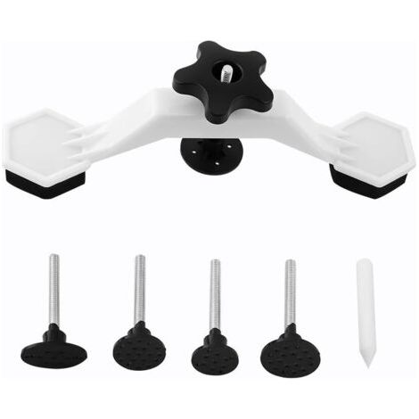QORVA-Outils debosselage carrosserie, Car Dent Puller, Kit de debosselage Voiture, Kits de Réparation de Dents, Ventouse Carrosserie, 1 extracteur de Pont + 1 Stylet + 5 languettes de Colle