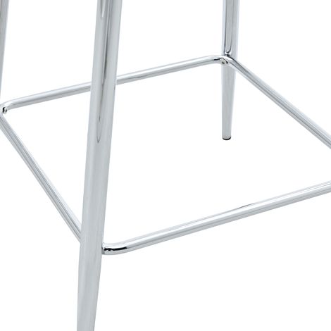 Transparente Barhocker Set, 2er Pack, mit Metallgestell in Silber/Gold/Schwarz, Moderne Design-Stühle für Küche, Bar oder Esszimmer (Nur Stühle, ohne Tisch) (1/5)