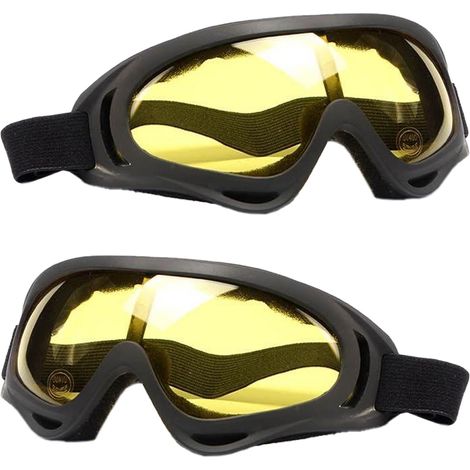 Lunettes De Protection - Verres En Polycarbonate Renforcé - Antivente Antipoussière Anti-buée - Pour Cyclisme Extérieur Ski Randonnée - Par 1 (1/5)