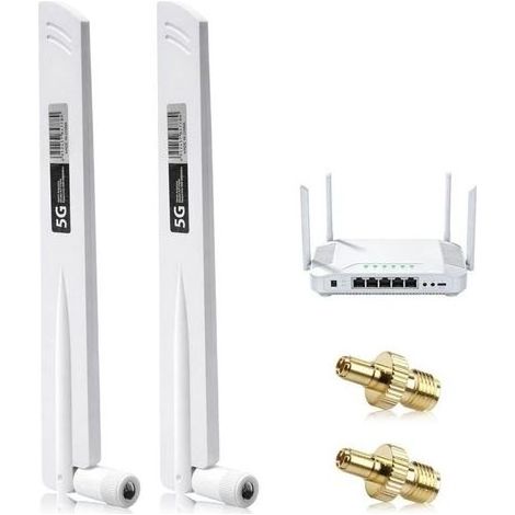 Antenna 5G 4G LTE 18DBI Omnidirectionnelle with Amplifier of Signal SMA / TS9 – Antenna Wifi Outdoor 600-6000 Mhz for Router 3G/4G/5G/GSM/GPRS (1/5)