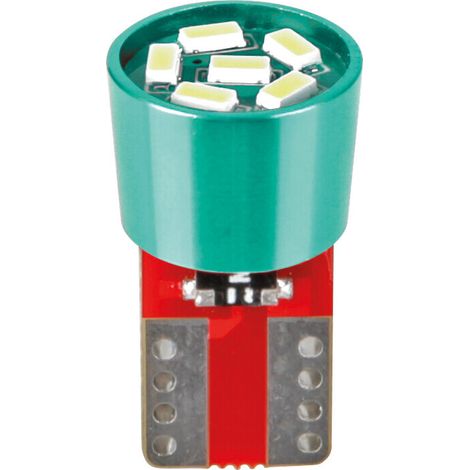 24V Led series - 6 Led SMD - (T10) - W2,1x9,5d - 2 pz - Busta - Verde - Doppia polarità - Resistenza incorporata (1/4)