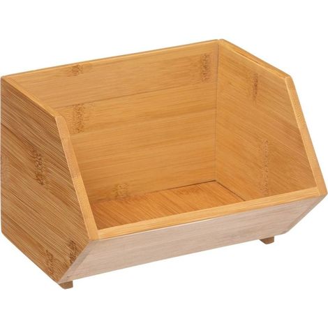 5Five Simply Smart – Stapelbarer Bambus-Organizer 17,5 x 15,5 x 12,5 cm – Zur Aufbewahrung kleiner Gegenstände – Kompatibel mit Modellen (1/5)