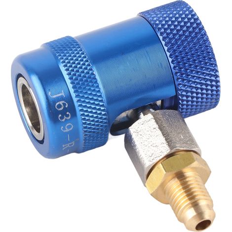 Kit de raccords et connecteurs pour remplissage de liquide fluoré basse pression avec adaptateur rapide pour climatisation automobile HS‑1234YF (1/5)